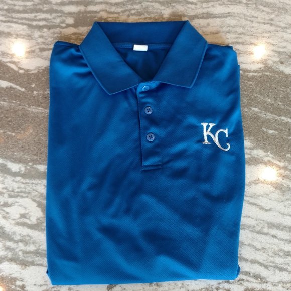 Dunbrooke Other - Kansas City Royals Blue Polo -Men's L